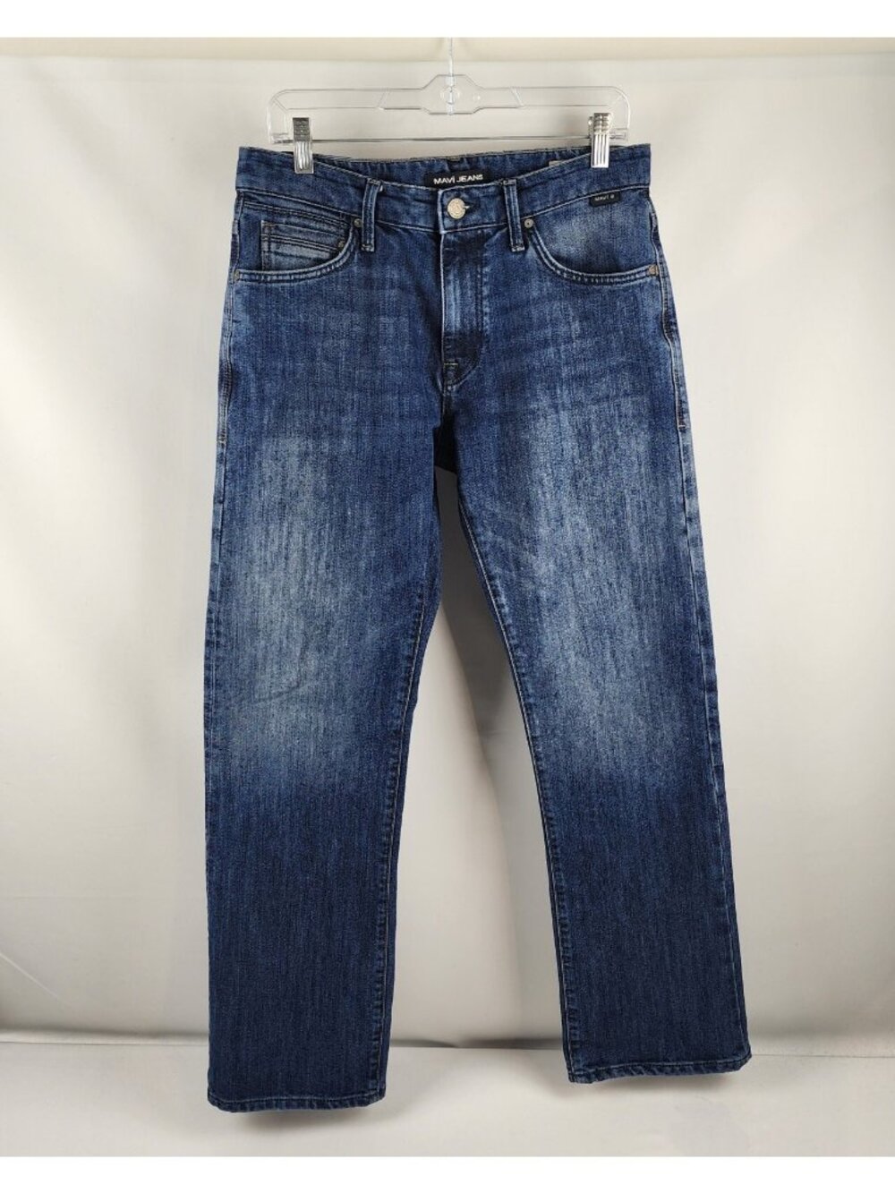Mavi Jeans Mens 32x32 Blue Josh Bootcut Dark Wash Out Denim Mid Rise P2